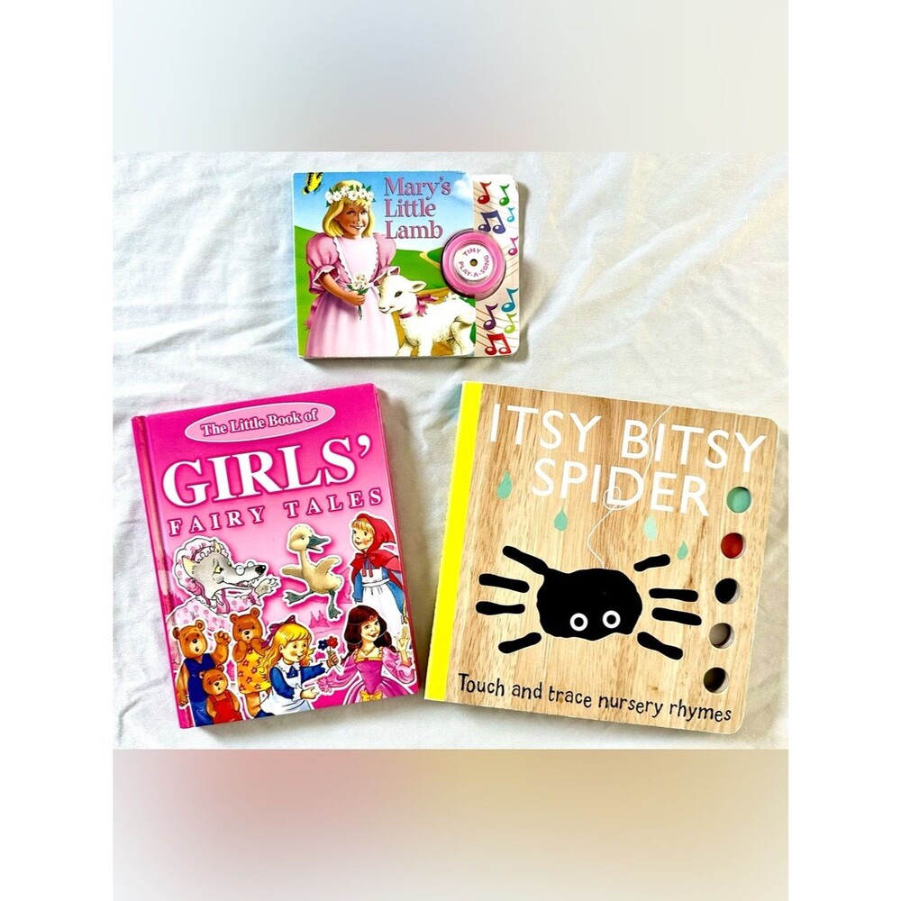 Lot of 3 Children's Nursery Rhyme Fairy Tale Board & Sound Books